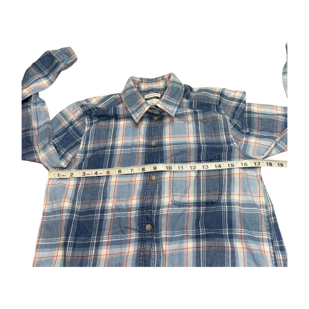 American Eagle Outfitters Shirt Men's S Multicolor Plaid Boyfriend Fit Button-Up - Picture 4 of 7